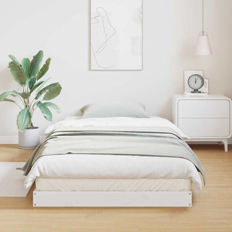 Bodenbett 100x220 Cm Massivholz Kiefer Vidaxl 850325