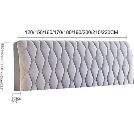 Bettkopfteilbezüge, vollständiger Staubschutz, Doppelbett-Kopfteilbezug, Beige, 160 cm