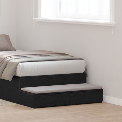 Bettschubladen Schwarze Eiche 100 x 36.5 x 16.5 cm vidaXL