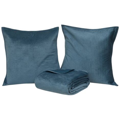 Bettüberwurf Lilou blau egéen 260x240cm - Atmosphera créateur d'intérieur