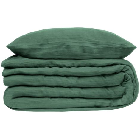 Bettwäsche - Baumwolle Chiffon - Celadon grün - 260x240 cm