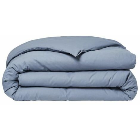 Bettwäsche TODAY Essential - 140 x 200 cm - 1 Person - 100% einfarbige Baumwolle - Denim