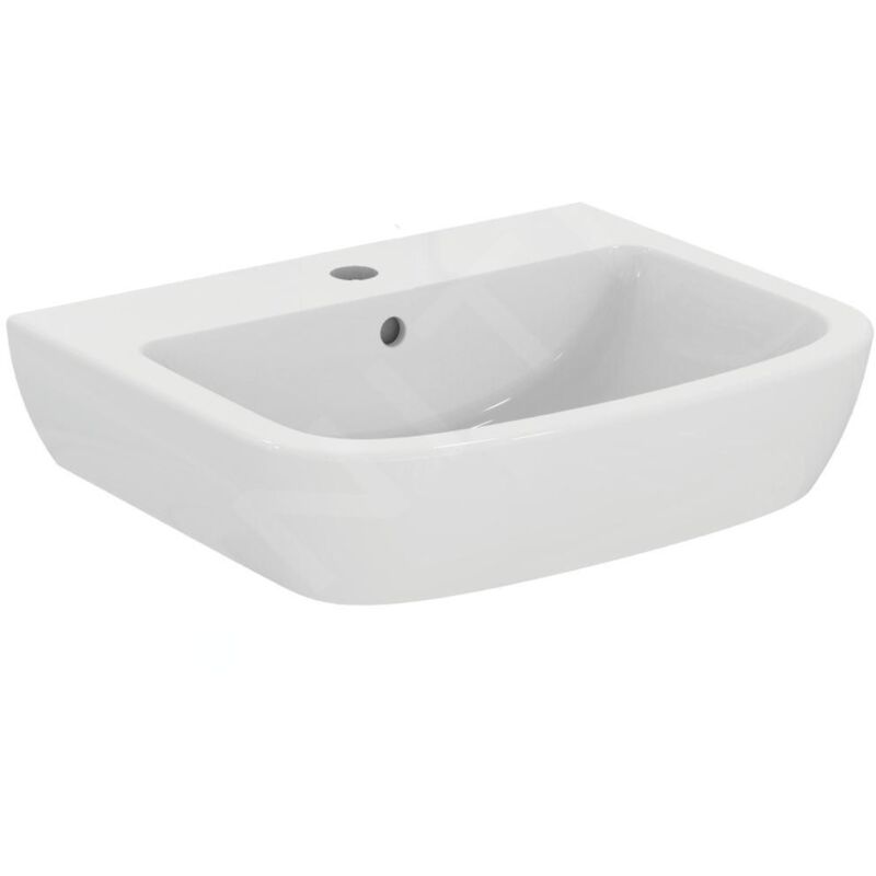 Tempo - Lavabo 600x495x185 mm, un trou pour mitigeur, blanc T058401 - Ideal Standard