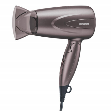 Beurer Asciugacapelli Compatto e Pieghevole 1300 Watt Grigio
