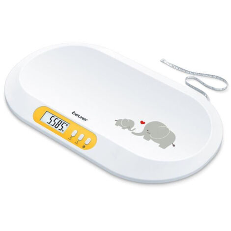 BEURER Babywaage b.20kg 5gTeil Bluet. Tara LCD inkl.Maßband b.150cm BY 90