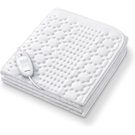 BEURER coperta riscaldante 130x75cm 50W 3pz. lavabile in pile BSS bianco TS 19