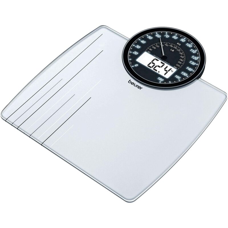 Gs 58 Pèse-personne numérique Plage de pesée (max.)=180 kg blanc, noir C87150 - Beurer