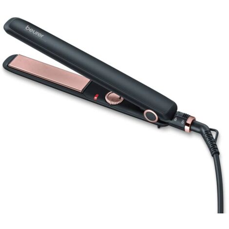 Beurer HS 30 Piastra per capelli Nero, Rosa oro