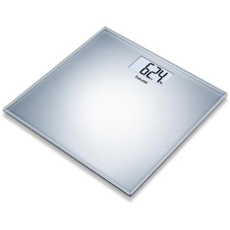 BEURER Pèse-personne jusqu'à 180kg verre affichage LCD argent SR GS1