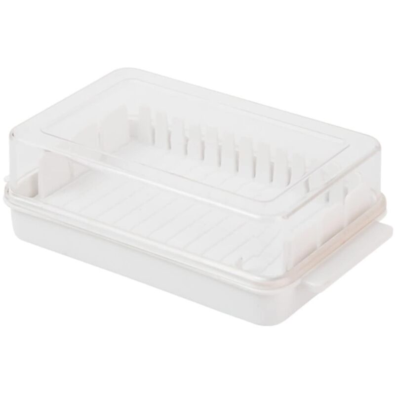 Beurrier avec couvercle, récipient à beurre transparent pour réfrigérateur et comptoir, boîte à beurre, plateau à beurre pour contenir un bâton de