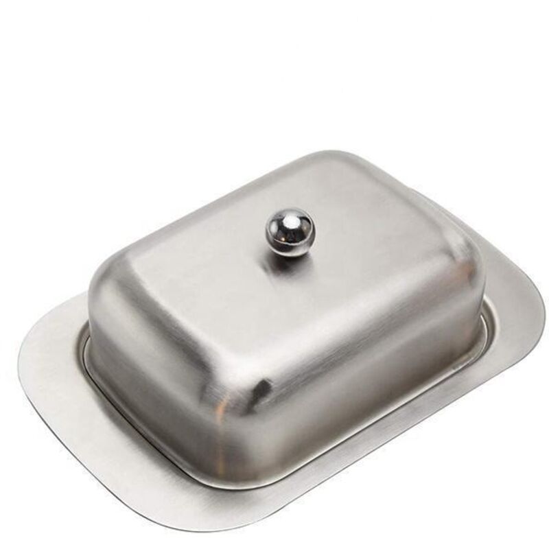 Beurrier couvert, beurrier en acier inoxydable, boîte de rangement pour fromage, beurrier rectangulaire pour la maison, la cuisine, le restaurant