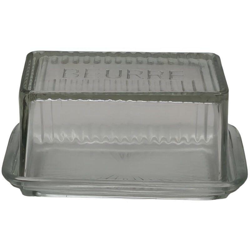 Beurrier en verre strié Cook