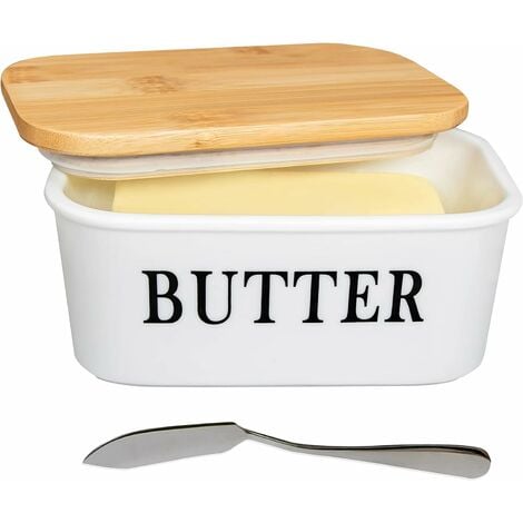 Boîte de rangement pour couper le beurre, réfrigérateur avec couvercle,  boîte de rangement pour couper le fromage, boîte de conservation de beurre  fendu (couleur : A-boîte) : : Maison