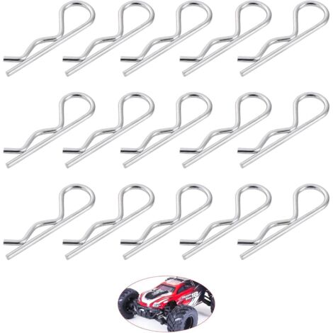 Beutel mit 50 Stück Karosserieklammern,Rc Zubehör,Muschelschellen R-Buckle,Splinte,Reely Ersatzteile,Shell Clip,Rc Auto Ersatzteile,Rc Auto Zubehör,Rc Auto Klemmen,R-Clip für R/C-Fahrzeuge