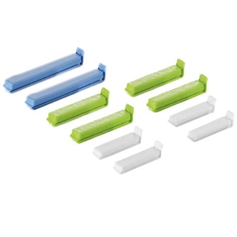 Beutelverschlussclip farbig sortiert 10er Pack