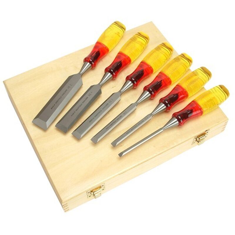 Irwin - Marples Splitproof Chisel Set of 6 Bevel Edge 6mm to 32mm MAR373S6 M373