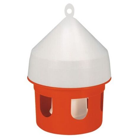 Bevitore di kerbl per piccioni, plastica, rosso e bianco, capacitМК 5 litri