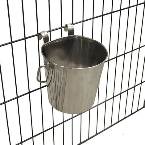 Bevitore per cagnolini, in acciaio inox, speciale per appendere in gabbia, disponibile in varie misure.