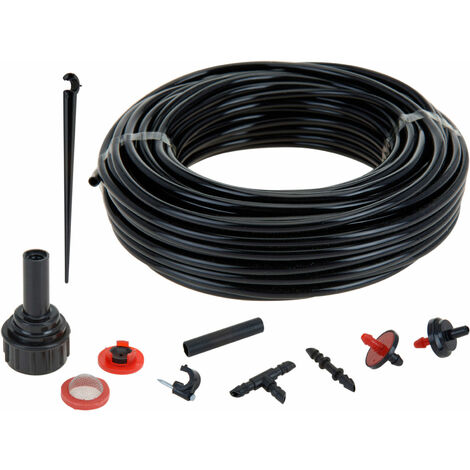 Bewässerungs Set für Topfpflanzen - 23 m / 71 Teile - Blumenbeet Garten Schlauch System flexibel für AUßen und Innen