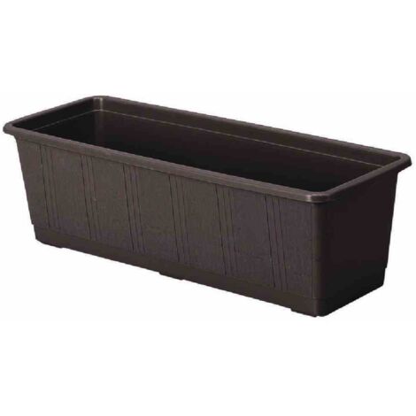Bewässerungskasten Aqua Gr. 80 cm braun mit Wasserstandsanzeige