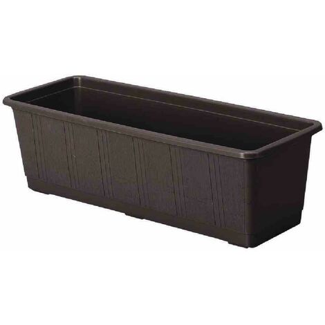 Blumentopf Stand, 40 Cm – Brauner Kunststofftopf, Schlagfest, Dekorativ
