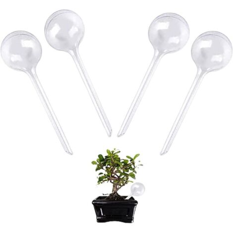 Bewässerungskugeln, 4 Stück, automatische Bewässerung für Innenräume, selbstbewässernde Kugeln, für Garten, Topfpflanzen und Hängepflanzen (transparent)