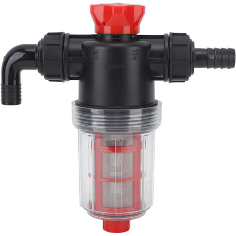 Bewässerungspumpen-Wasserfilter mit Doppelfiltration, Feinmaschengewebe, Hochdruck für Garten und Rasen, 38-mm-Anschluss (1,5-Zoll-Außenschlauch)