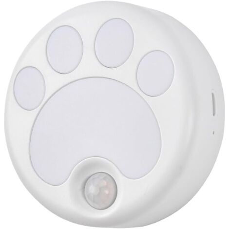 Bewegungsaktiviertes Katzenpfoten-Nachtlicht mit magnetischer LED, USB-aufladbar und kabellos, für Flur, Schlafzimmer und Treppenhaus