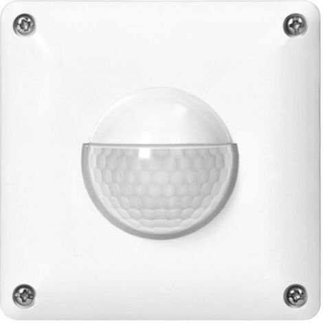 Bewegungsmelder, 2 und 3 Drähte, 190 Grad IP65, 500W, max. Reichweite 20m, für Box, weiß