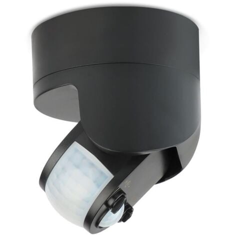 LONGLIFE LED GMBH BY HK Bewegungsmelder Aufbau PIR 360° IP65 Reichweite bis 12m - Farbe: schwarz