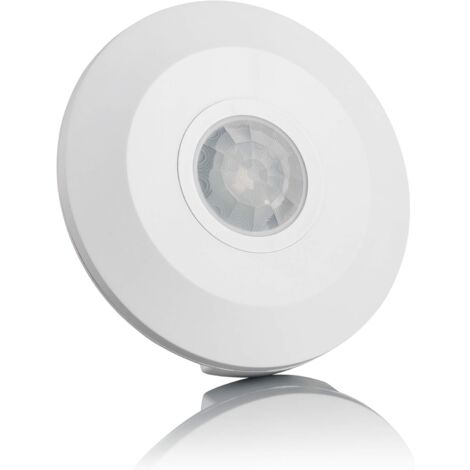 Bewegungsmelder für den Innenbereich, Aufputzmontage, programmierbar, Infrarotsensor, Reichweite 6 m/360°, angepasste LED