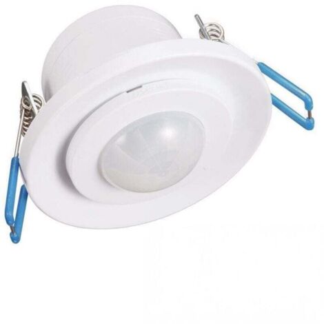 Bewegungsmelder für den Innenbereich, Deckenmontage (Unterputz und Aufputz), programmierbar, Infrarotsensor, 8 m / 360°, geeignet für LEDs, max. einstellbarer Bewegungsmelder, Schutzart IP20