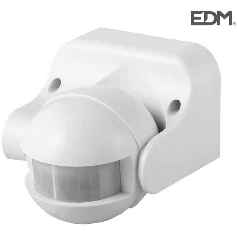 E3/73115 Detector De Movimiento Con Regulador Noche/Dia 180º Ip44 Blanco EDM