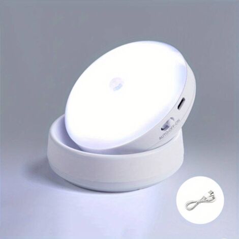 Bewegungsmelder-Nachtlicht, 6 LEDs, kreatives Nachtlicht für Schlafzimmer, Flur und Kleiderschrank, tragbares und wandmontiertes Nachtlicht