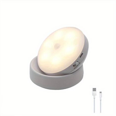 Bewegungsmelder-Nachtlicht, 6 LEDs, kreatives Nachtlicht für Schlafzimmer, Flur und Kleiderschrank, tragbares und wandmontiertes Nachtlicht