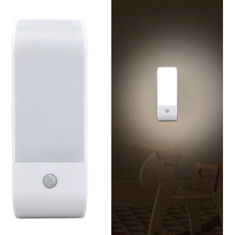Bewegungsmelderleuchte – USB-aufladbar – Selbstklebend – 12 LEDs – Für Treppen, Schränke und Regale