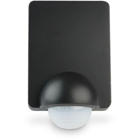 Bewegungssensor PIR 240° IP65 Reichweite bis 12m - Farbe: schwarz