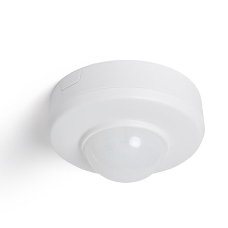 Bewegungssensor PIR mit Dämmerungssensor 360° für Oberfläche / Einbau Außenbereich IP54 Weiß