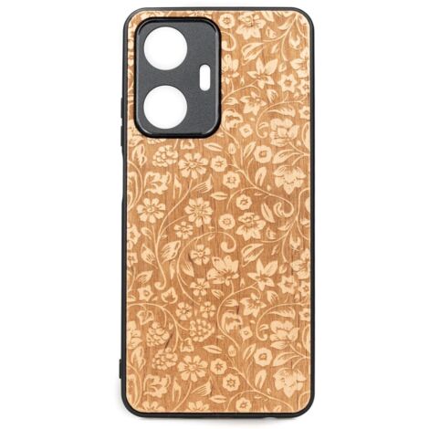 Bewood Realme C55 Custodia in legno FIORI SELVATICI ANIEGRE