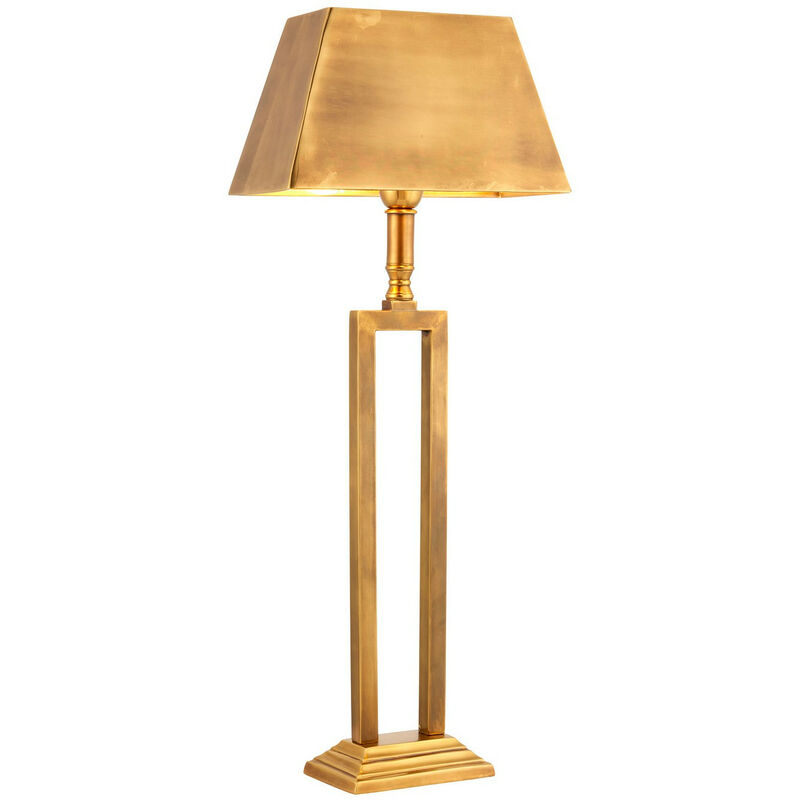 

Interiors Bexton - Lámpara de mesa con 1 luz, latón macizo suave, E27