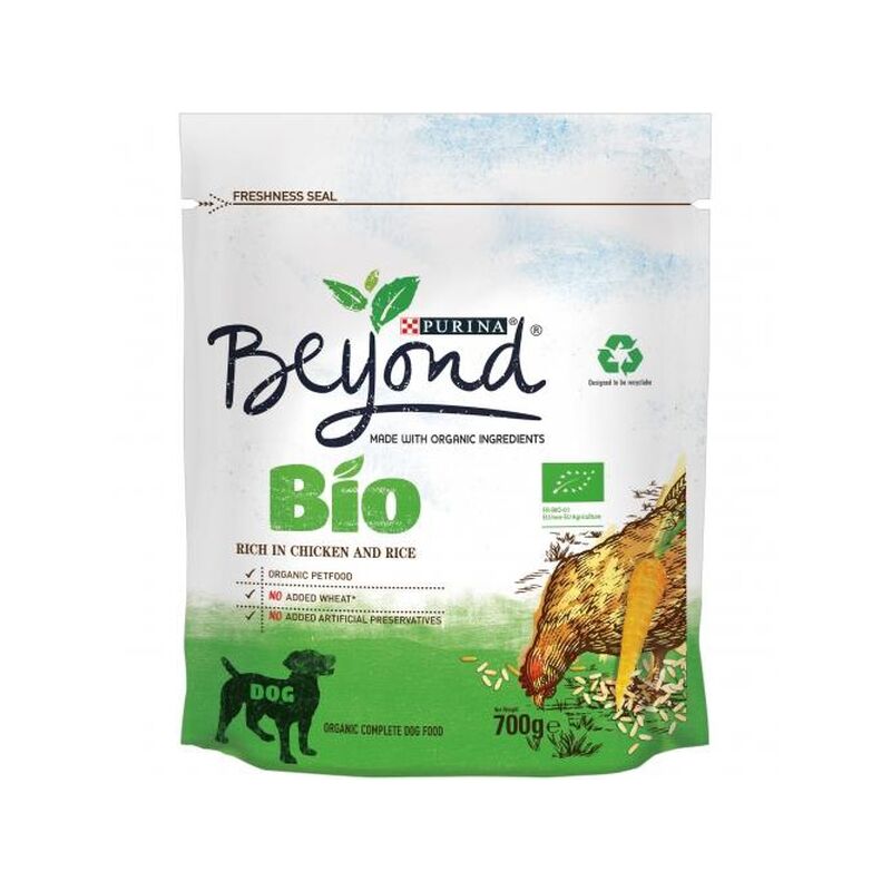 

BIO Perro Adulto Rico en Pollo con Arroz 700g - Beyond