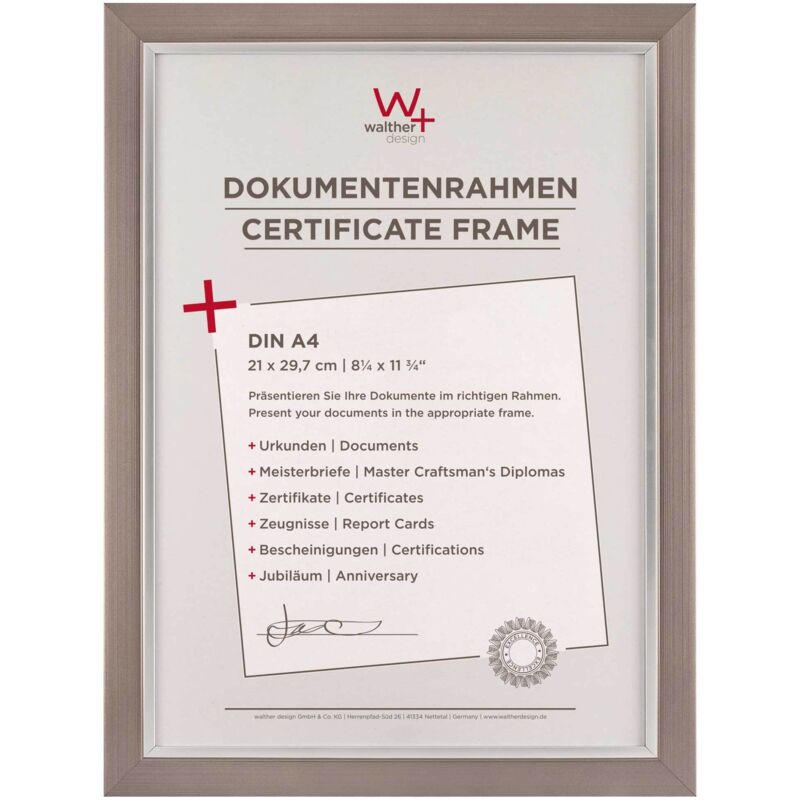 Walther Design Beyond Designrahmen 21x29, 7 Cm Stahl