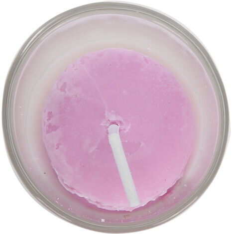 Bezaubernde, tragbare Duftkerze in lila Glas, ideal für die Heimdekoration und als romantisches Geschenk.