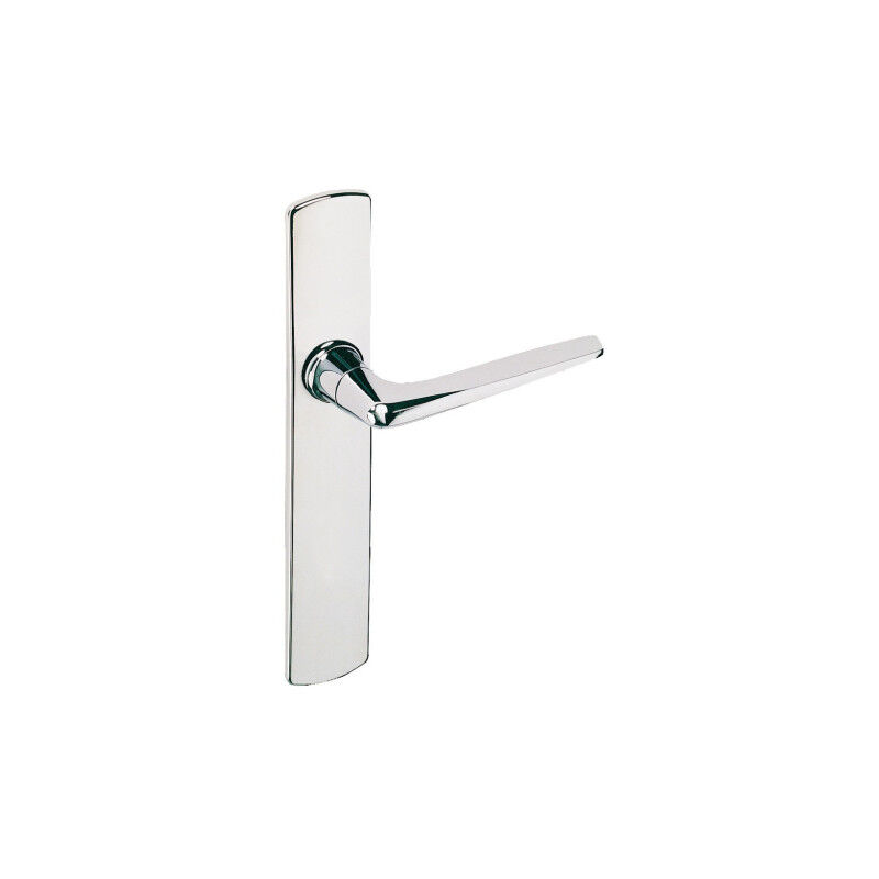 Vachette - Poignées de porte sur plaque- Double béquillage riv bloc Argent Double Béquille Trou de 22,5 mm