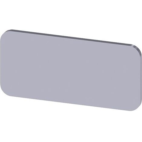 Bezeichnungschild 12,5x27mm, Schild silber 3SU1900-0AC81-0AA0, VPE 10 Stück