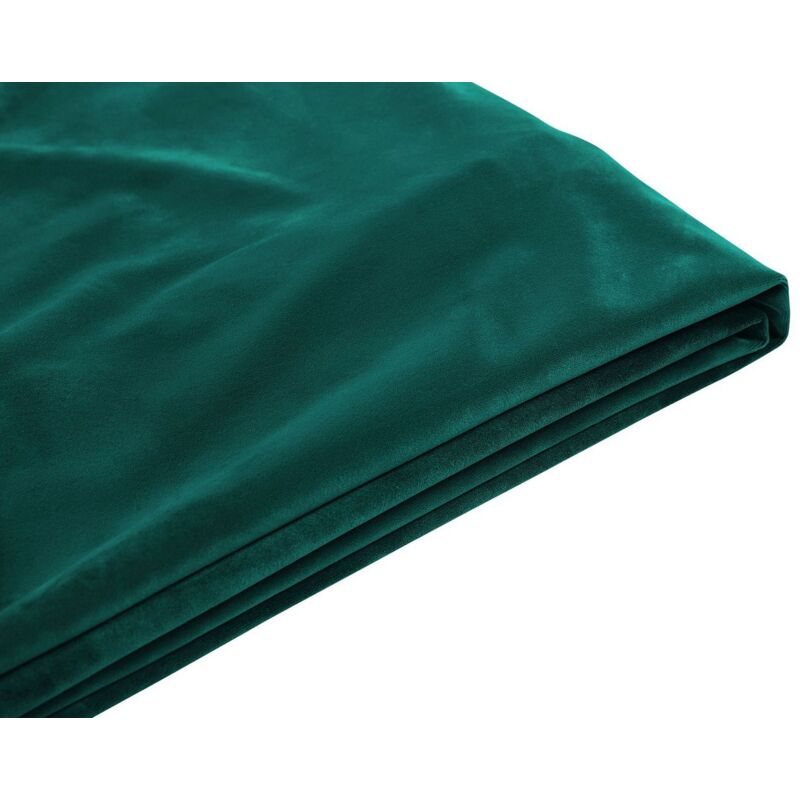 Beliani - Abziehbarer Bezug Dunkelgrün Für Bett Fitou 160 X 200 Cm Samtstoff Elegant