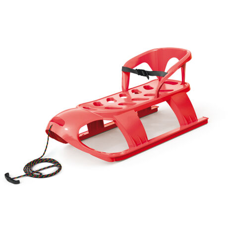 BEZZY SEAT Schlitten mit Rückenlehne  Rot