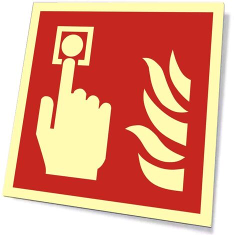 BF005 Allarme antincendio 150x150 adesivo pellicola luminosa FOTOLUMINESCENZA