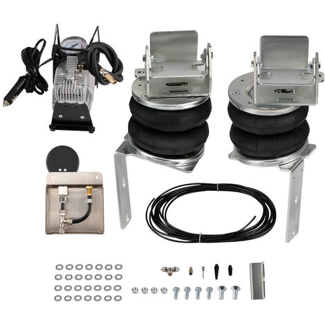 BFO – Kit de suspension pneumatique 12V pour Ford Transit 2001-2020 – 2 sacs à air – Compresseur 4000 kg – Installation recommandée