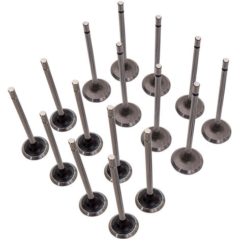 BFO – Lot de 16 soupapes d'échappement pour Renault Clio Kangoo Laguna Megane Scenic – 8 soupapes d'admission et 8 d'échappement – Compatible modèles 2005-2015 - 7701471378